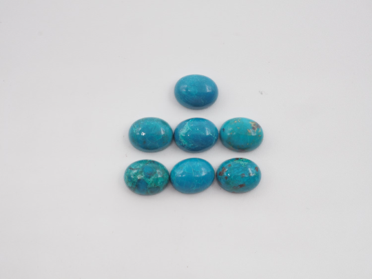 Chrysocolla Cabs Oval 9.5x7.5mm Approximately 13.7 Carat