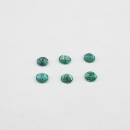 Zambian Emerald Round Shape 2.6mm - 2.8 mm Approximately 0.42 Carat