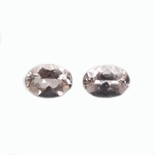 Morganite Oval Shape 7 x 5 x 3.5 mm Matching Pair Approximately 1.59 Carat