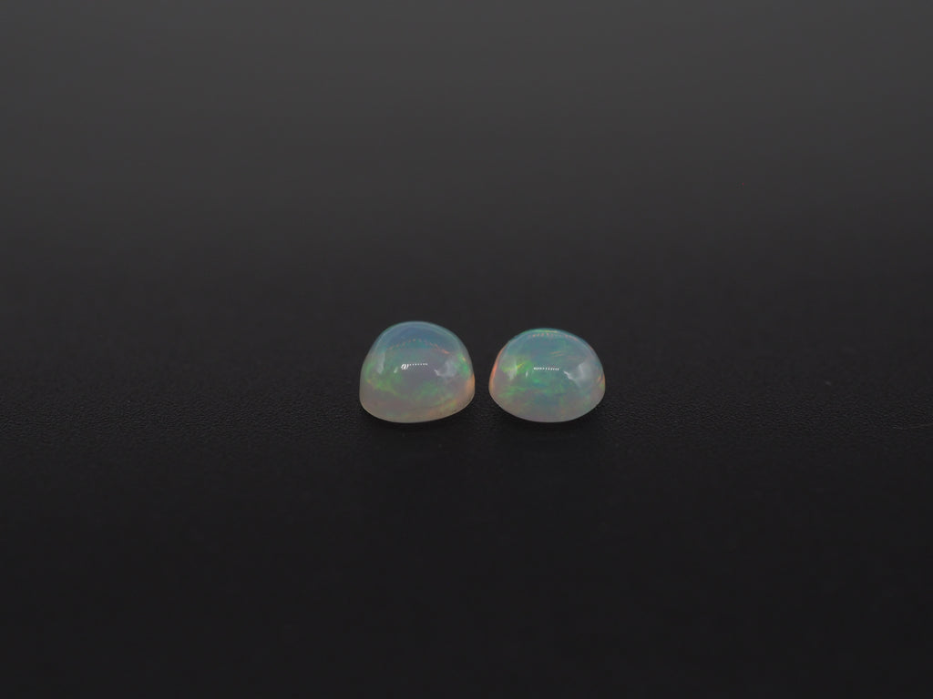 Ethiopian Opal Oval Shape 8x6 mm  Approximately 1.80 Carat , 2 Pieces (GTG-OP-175)