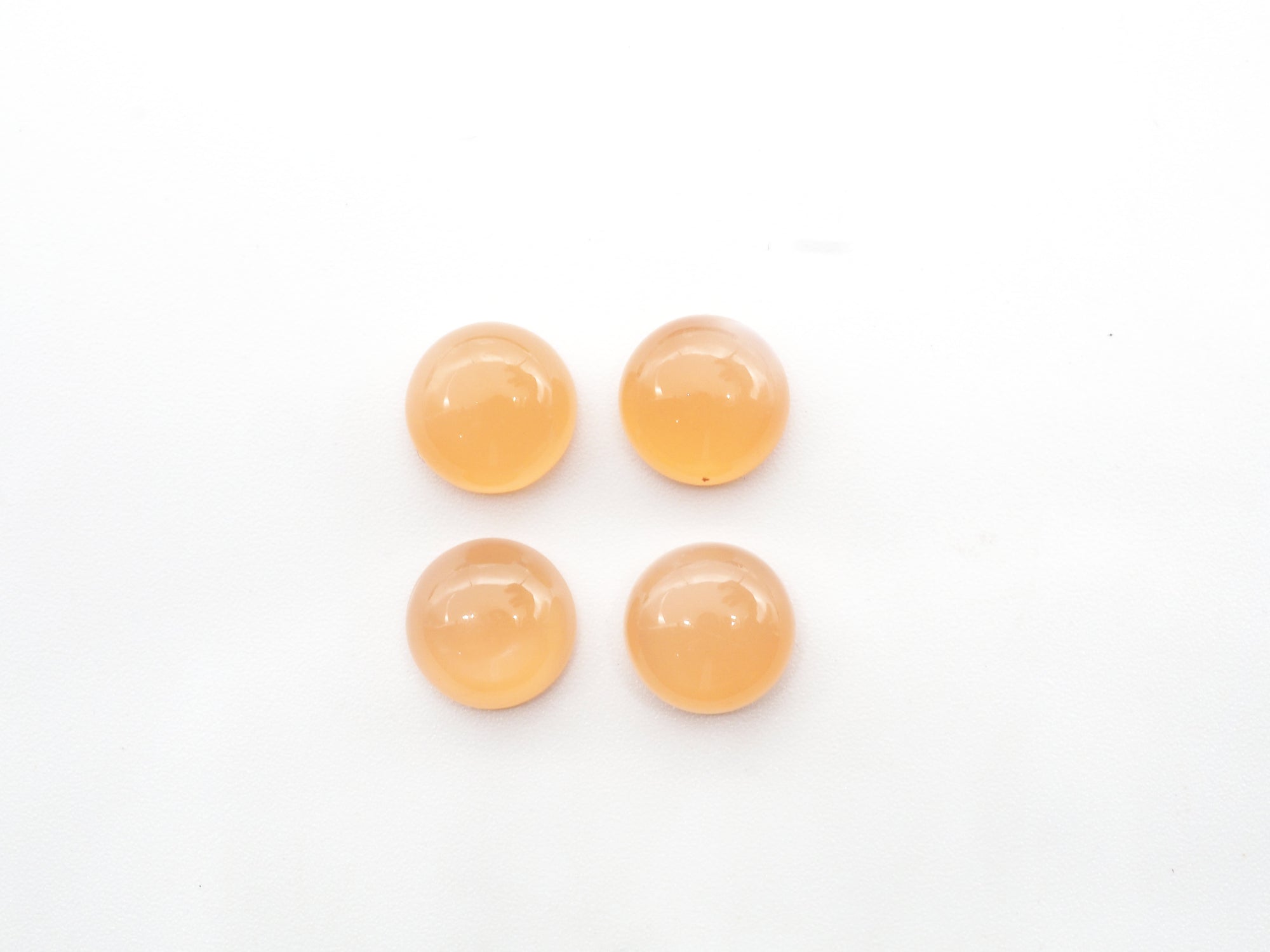 Peach Moonstone Cabs  9mm  Approximately 9.21 carat