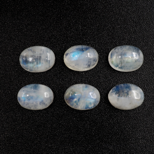Rainbow Moonstone Cabs Oval 8x6mm Approximately 7.76 Carat,