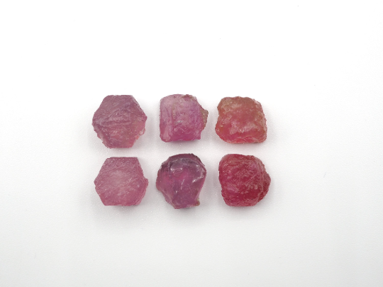Natural Ruby Rough Slice bottom flat, 10.5mm Approximately 40.89 Carat