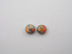 Oyster Copper Turquoise Cabochon Round 9 mm Approximately 7 Carat (GTG-OT-37)