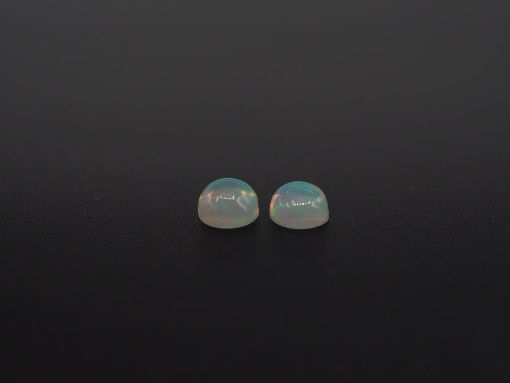 Ethiopian Opal Oval Shape 8x6 mm  Approximately 1.79 Carat , 2 Pieces (GTG-OP-179)