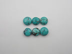 Natural Blue  Turquoise Cabs 8mm Approximately 12.4 Carat