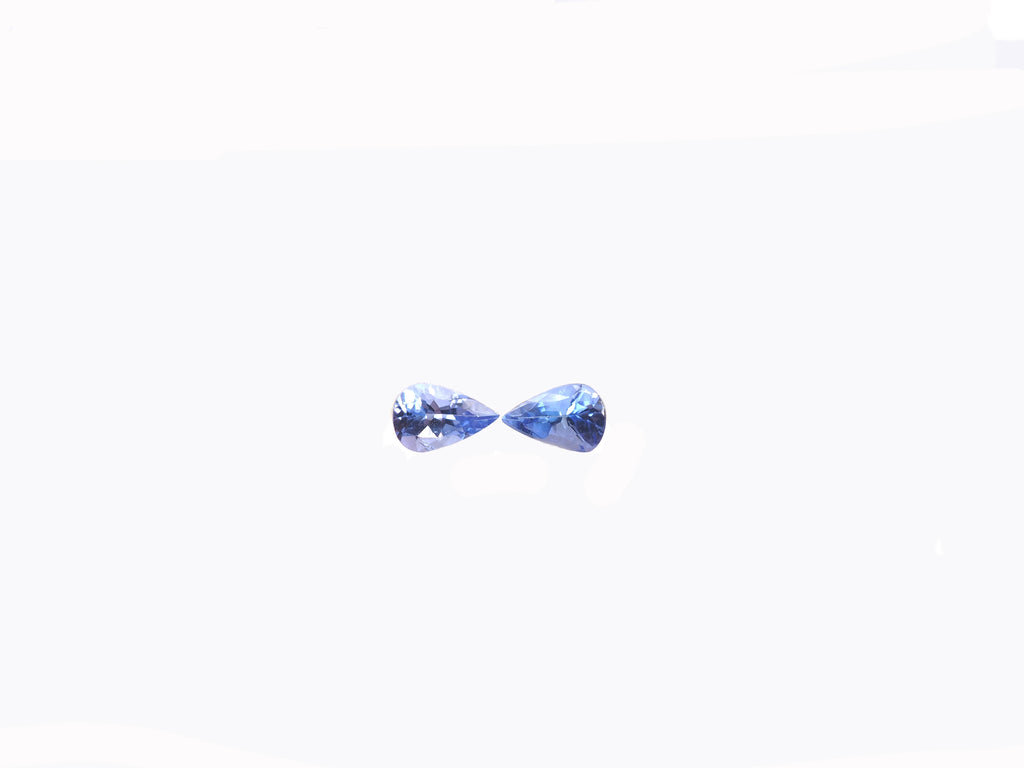 Tanzanite Pear Shape Matching Pair 5.9 x 3.8 mm  Approximately 0.72 Carat