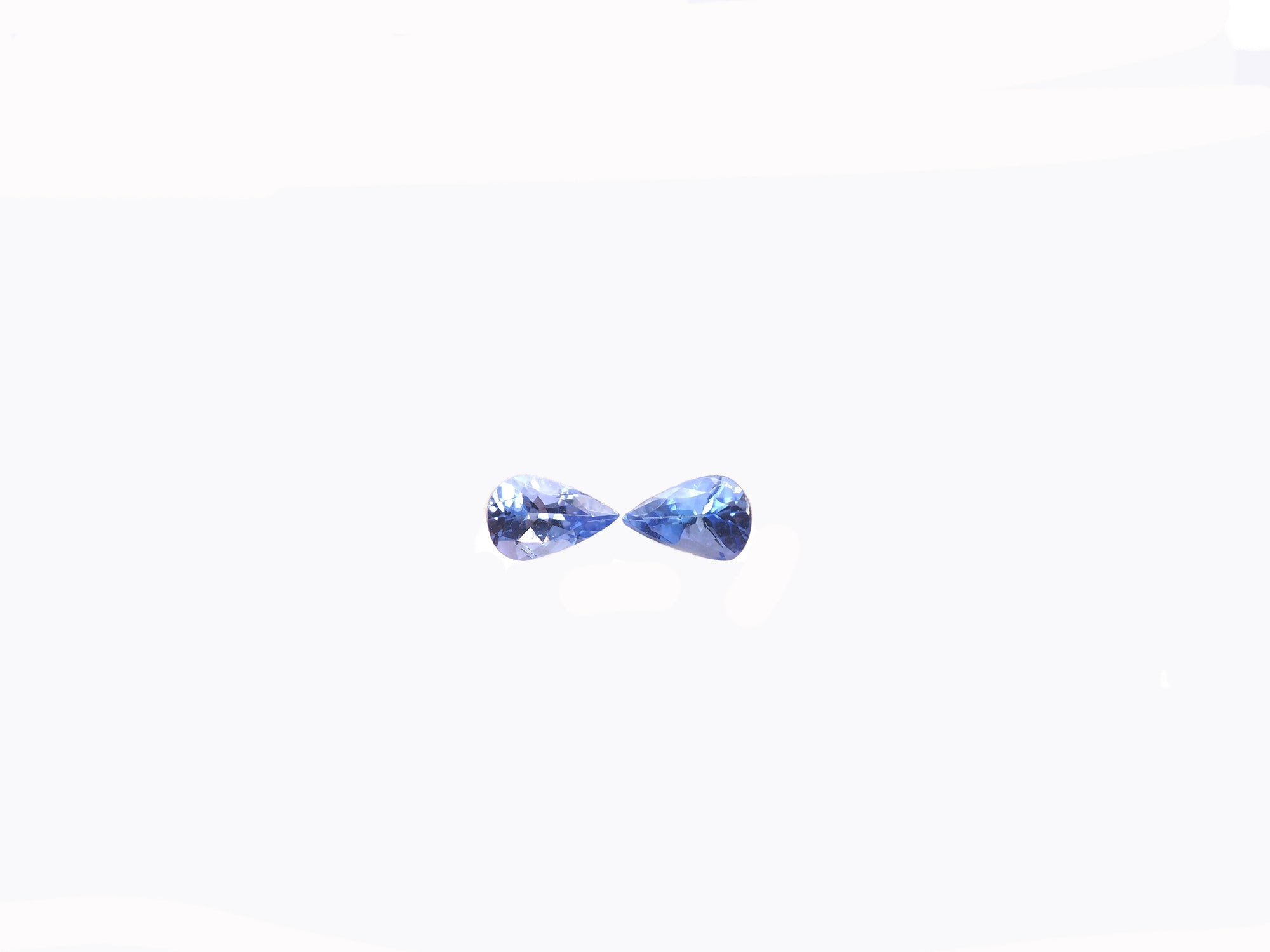Tanzanite Pear Shape Matching Pair 5.9 x 3.8 mm  Approximately 0.72 Carat