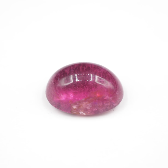 Rubellite Oval Cabochon 11.0 x 8.0 x 6.0 mm Single Piece Approximately 4.20 Carat