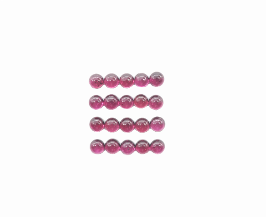 Garnet Cabs Round 3 mm Approximately 3.6 Carat , 20 Pieces