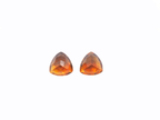 Citrine Trillion Shape 6 x 6.5mm matching pair Approximately 1.93 Carat