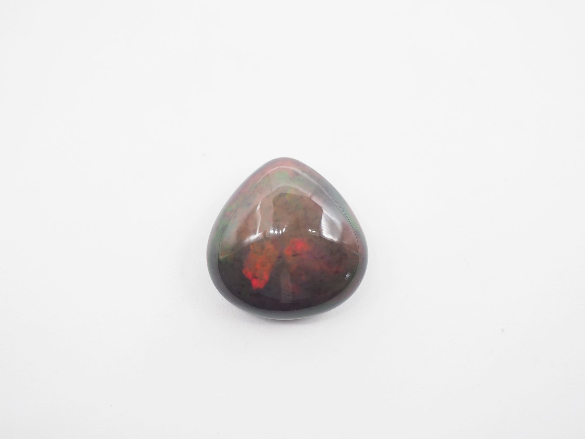 Ethiopian Black Opal 17.6x17.5x8.2mm Approximately 10.65 Carat