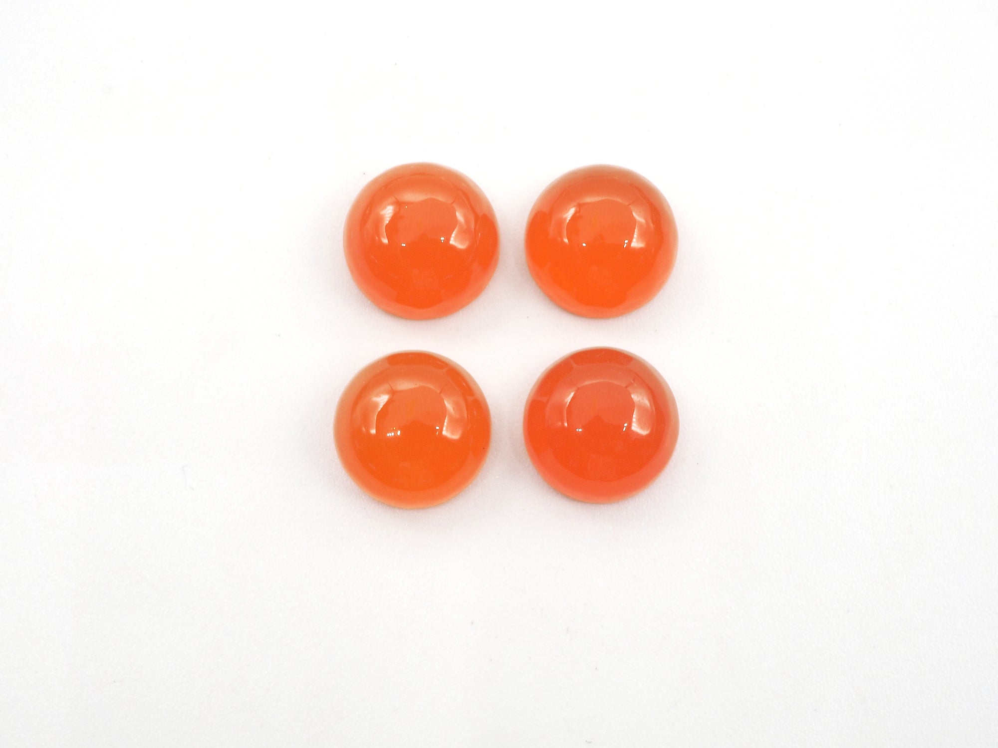 Carnelian Cabs Round  10mm Approximately 18.24 Carat (GTG-C-01)