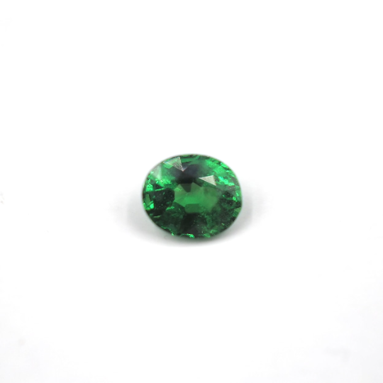 Tsavorite Oval Shape 6.0 x 5.0 x 3.3 Single Piece Approximately 0.74 Carat
