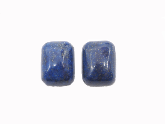 Lapis Cabs Rectangle  16 x 12 mm Approximately 26.27 Carat, 2 Pieces