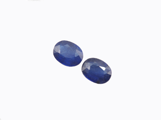Blue Sapphire Oval Shape 9x7 mm Matching Pair Approximately 5.30 Carat