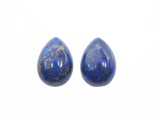 Lapis cabs  Pear Shape  18 x 13mm Approximately 25.41 Carat, 2 pieces