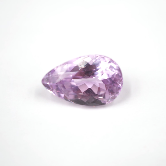 Pink Kunzite Pear Shape 14 x 9 x 7.2 mm Single Piece Approximately 5.94 Carat