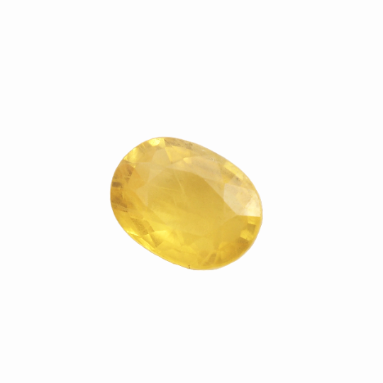 Yellow Sapphire Oval Shape 10.5x8x4.5 mm Single Piece Approximately 3.94 Carat