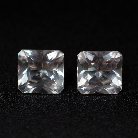 Loose Danburite Cushion Shape 7.5 x 5 mm Matching Pair Approximately 3.81 Carat