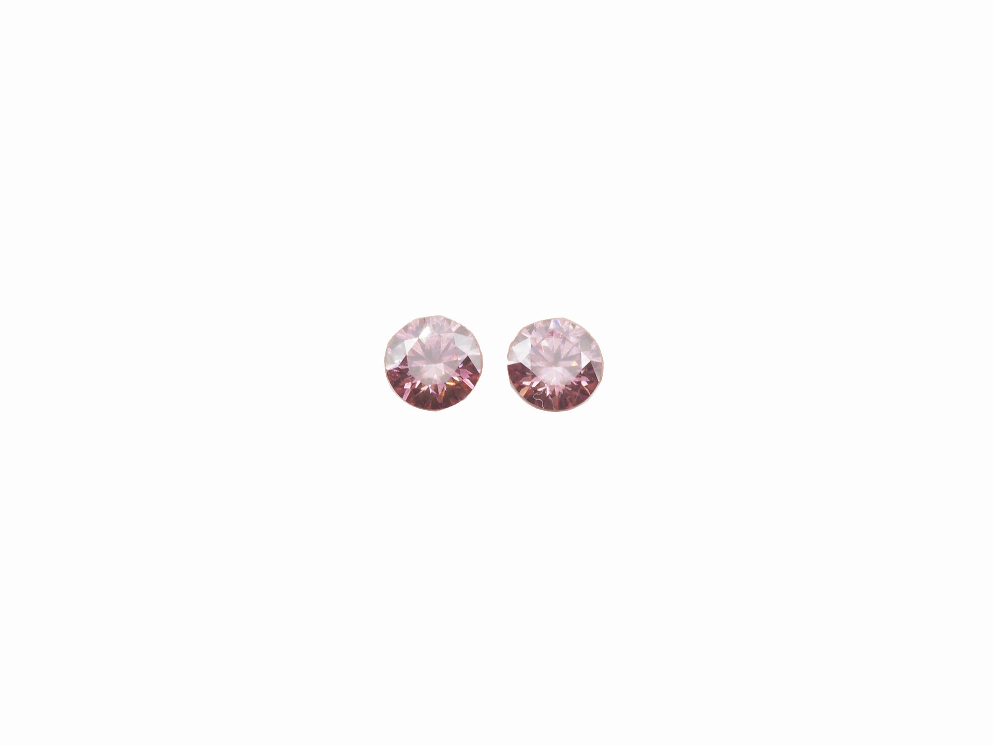 Pink Moissanite Round Shape 6.2mm Approximately 0.80 Carat