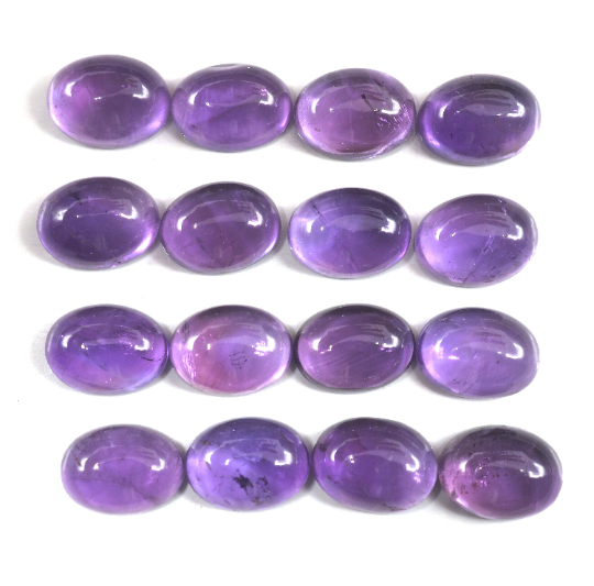 Amethyst Cabs Oval 8x6mm Approximately 21.12 Carat