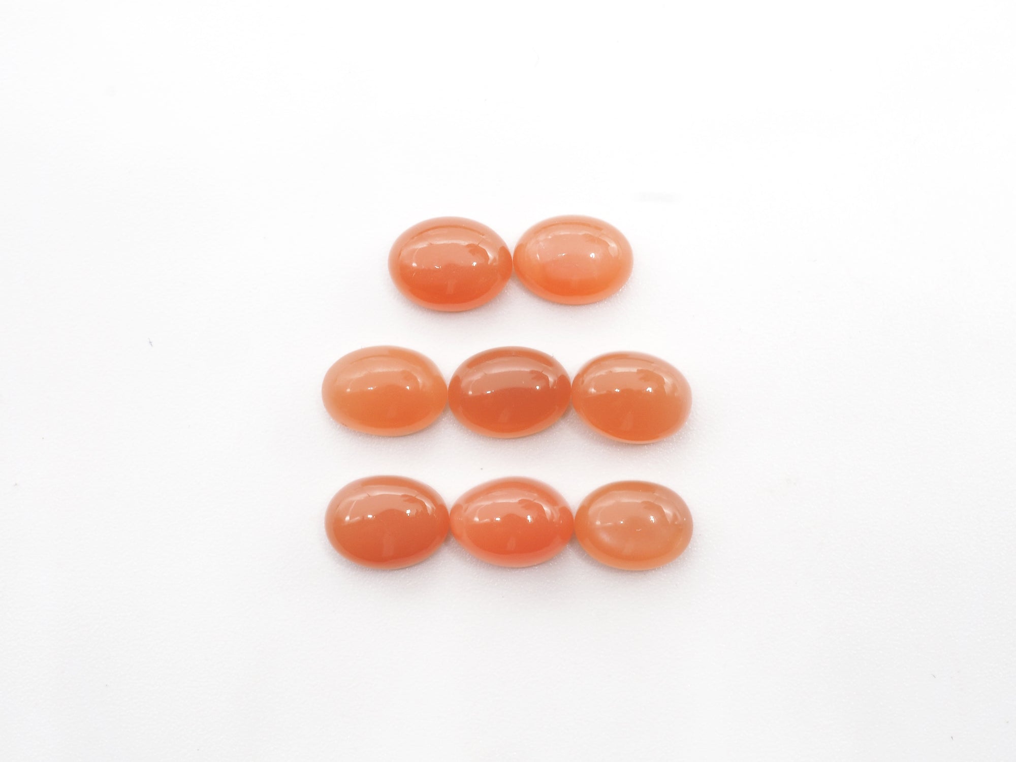 Peach Moonstone Cabs 8x6mm  Approximately 9.32 carat