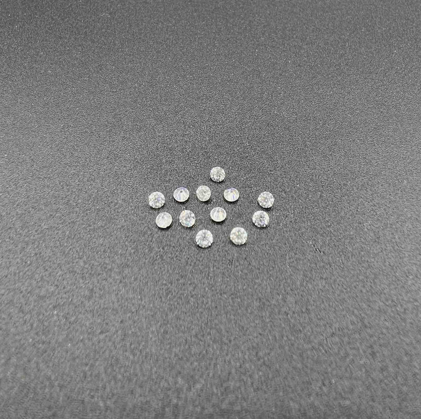 Moissanite Faceted Round 2.2 mm Approximately 0.45 Carat