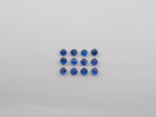 Blue Sapphire  Cabochon  Round Shape 3 mm 12 pieces, Approximately 2.50 Carat  (GTG-BSC-9)