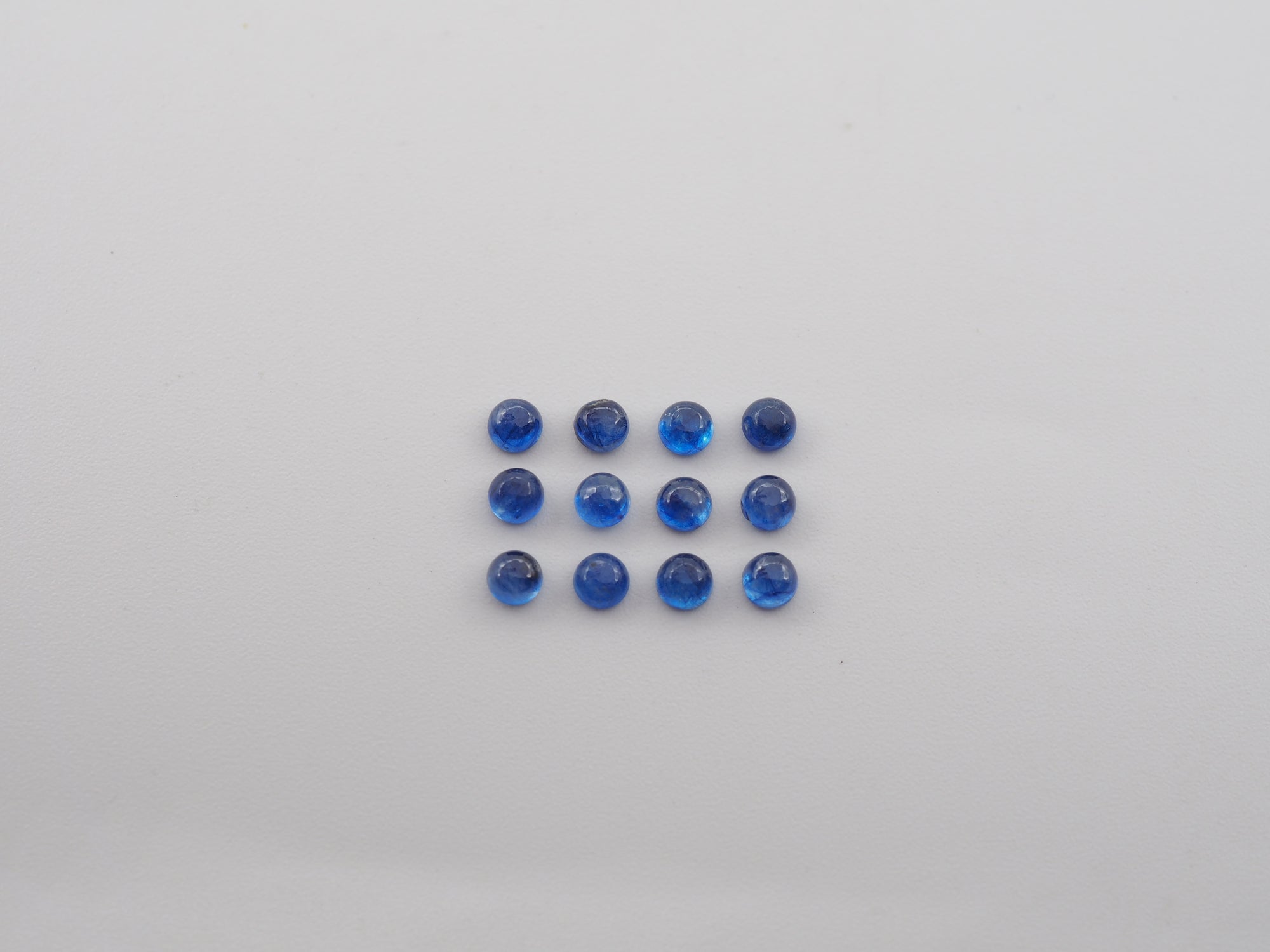 Blue Sapphire  Cabochon  Round Shape 3 mm 12 pieces, Approximately 2.50 Carat  (GTG-BSC-9)