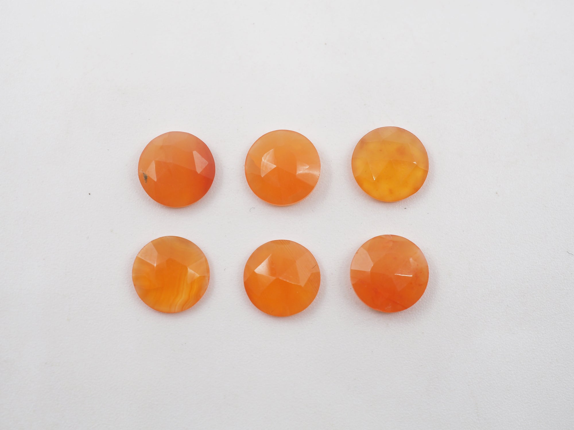 Rose Cut Carnelian Round  8mm Approximately  7.17 Carat
