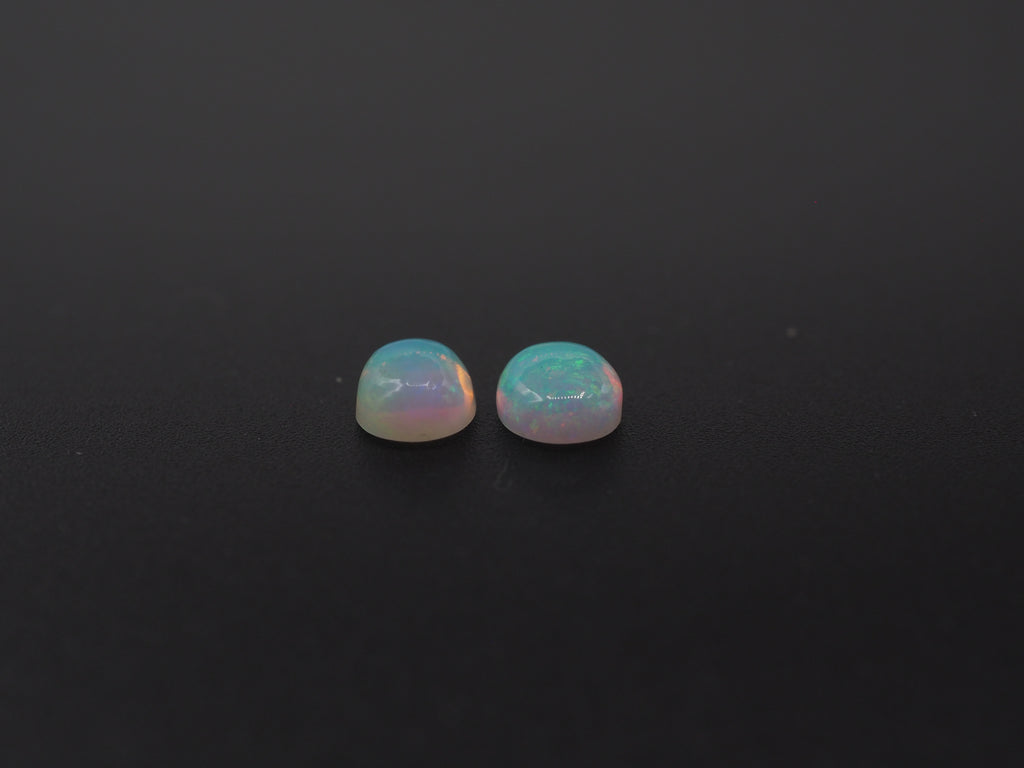 Ethiopian Opal Oval Shape 8x6 mm  Approximately 1.68 Carat , 2 Pieces (GTG-OP-184)