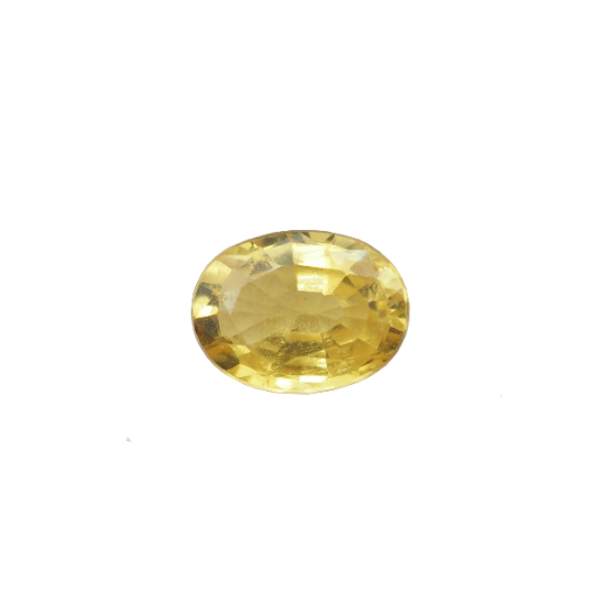 Yellow Sapphire Oval Shape 7x5x3mm  Single Piece Approximately 1.12 Carat