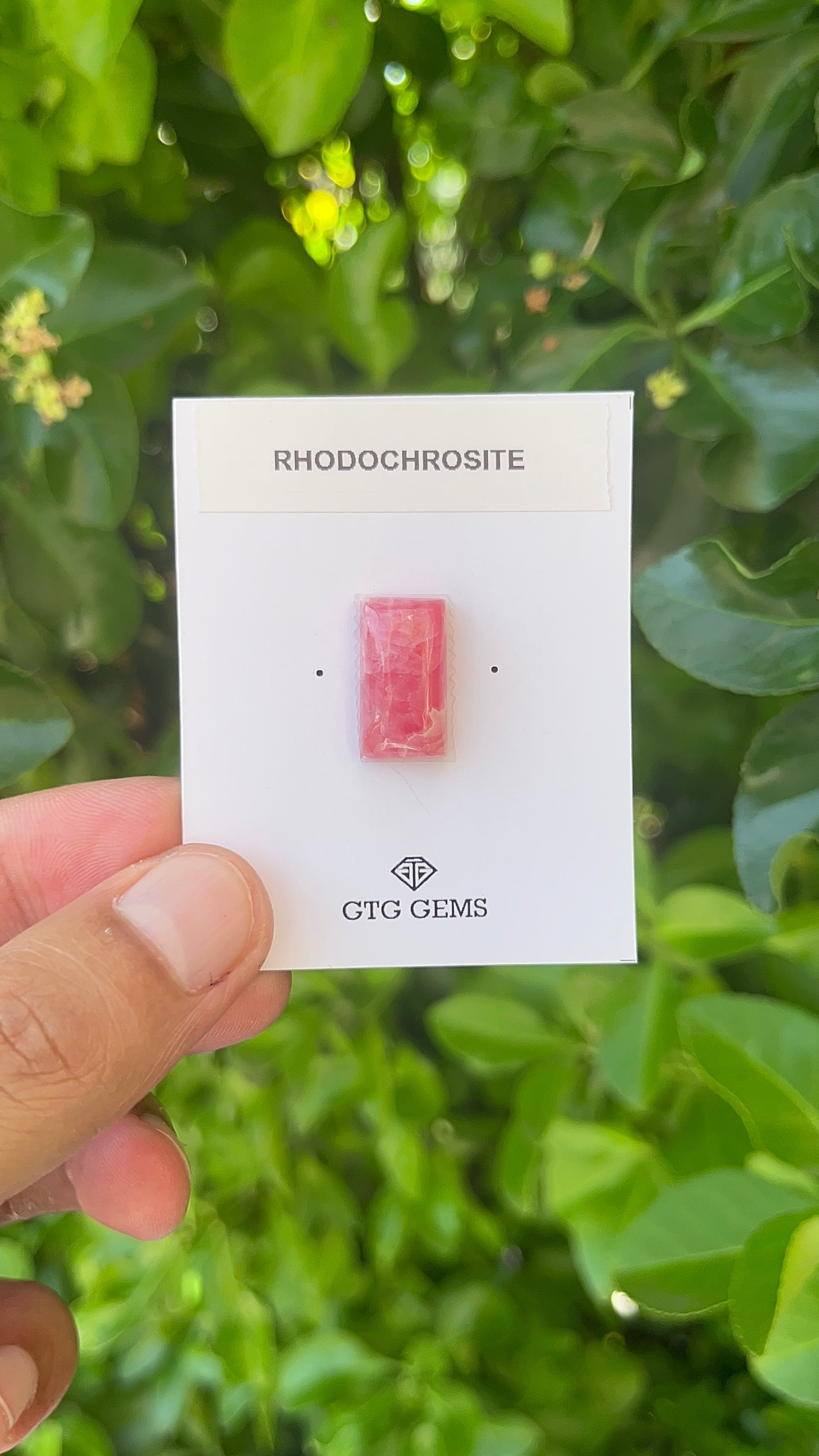 Rhodochrosite Cabochon, Rhodochrosite 18x10 mm, Approximately 13.79 carat (GTG-RCH-56)