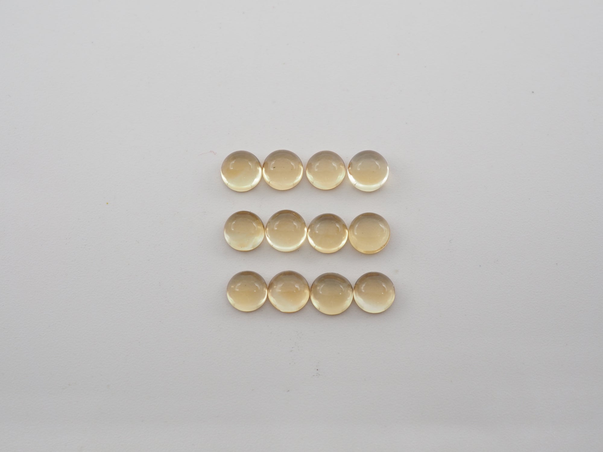 Citrine Cabochon Round 5 mm Approximately 6 Carat, 12 Pieces (GTG-CT-42)