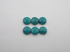 Natural Blue  Turquoise Cabs 8mm Approximately 12.4 Carat