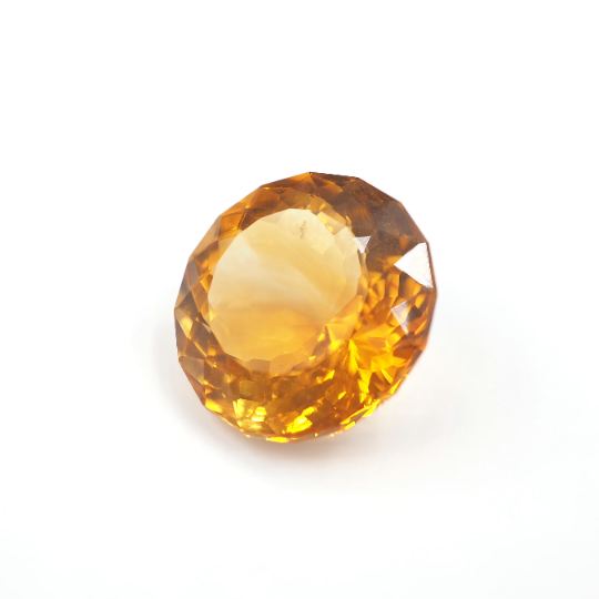 Citrine Round Shape 16.5 x 11 mm Single Piece Approximately 15.53 Carat