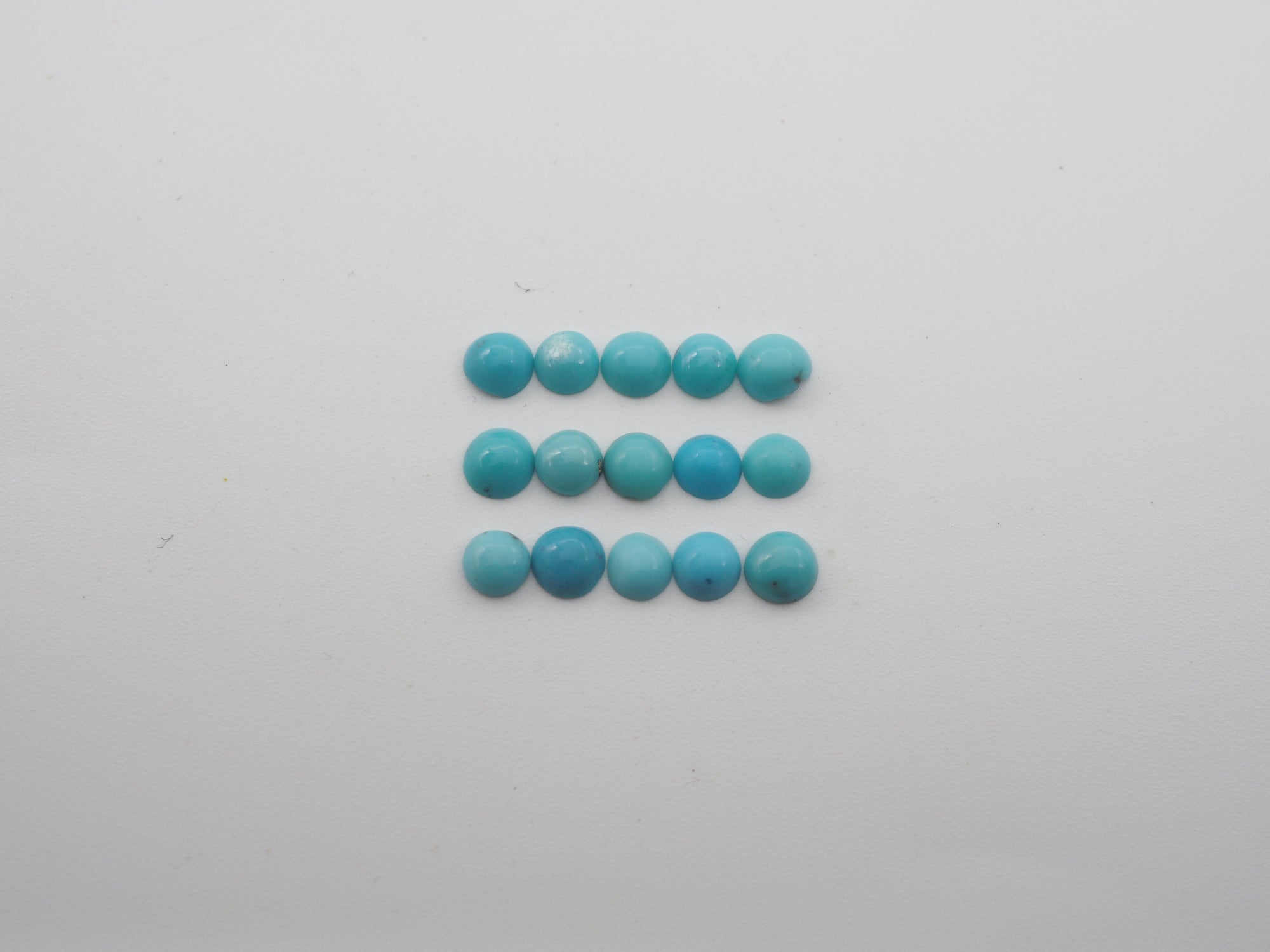 Natural Blue Turquoise Cabochon 4 mm Approximately 3 Carat (GTG-NBT-12)