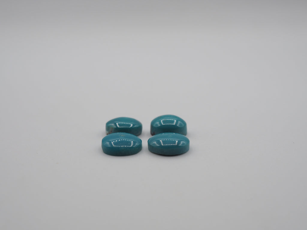 Natural Blue  Turquoise Cabs 8mm Approximately 12.4 Carat
