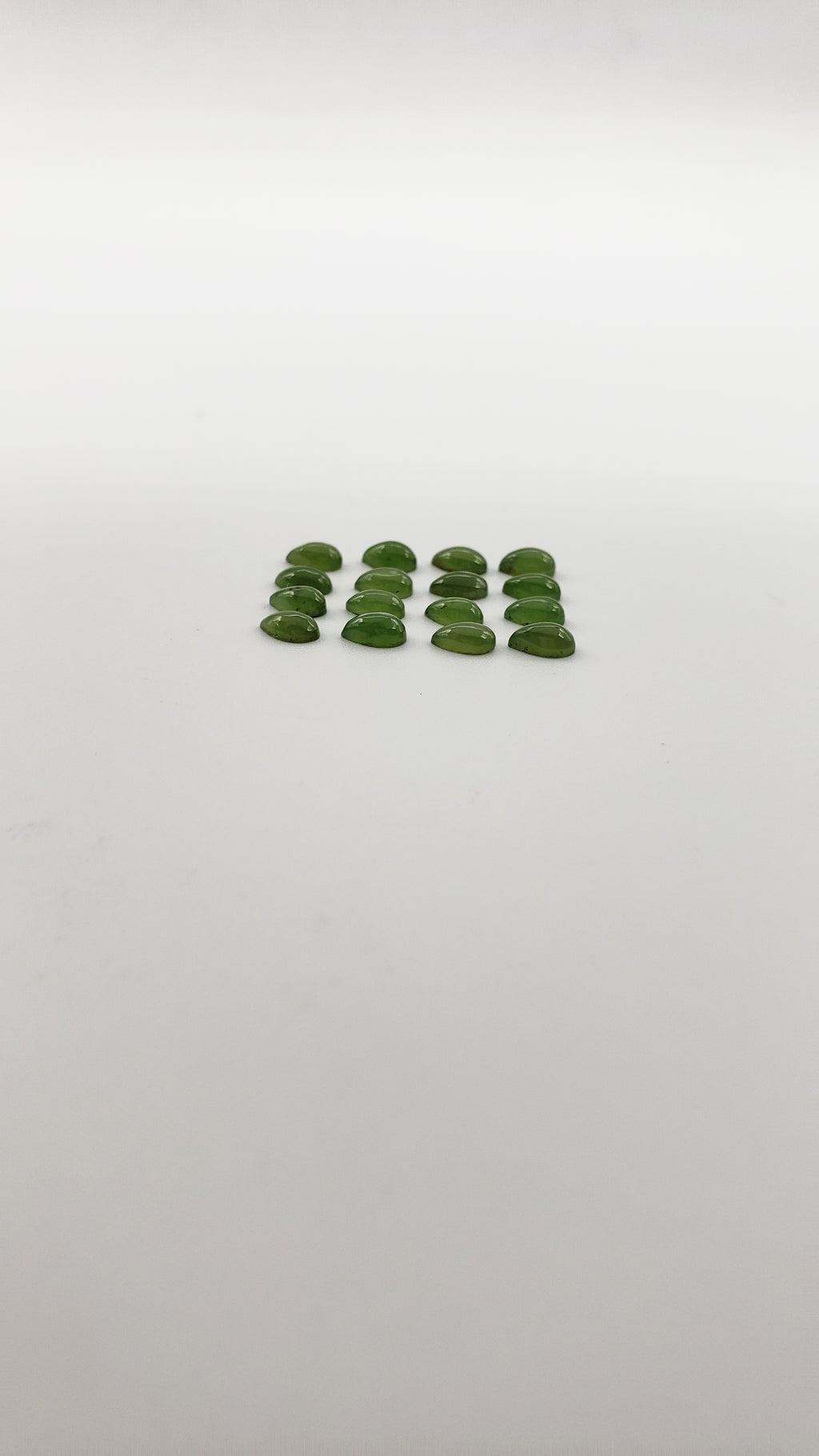 Natural Jade Teardrop Shape Cabs 3x5mm Approximately 3.57 Carat