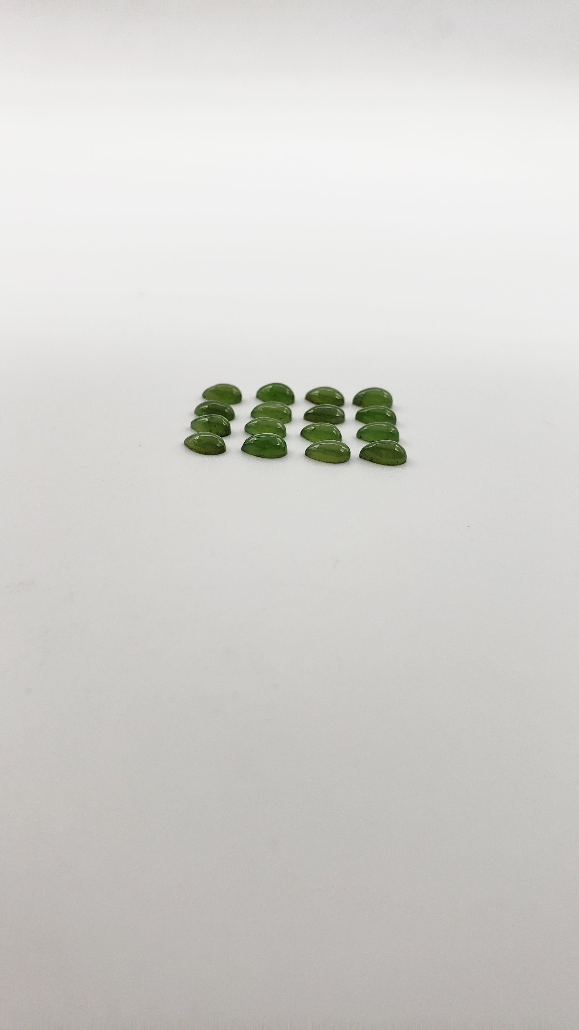 Natural Jade Teardrop Shape Cabs 3x5mm Approximately 3.57 Carat