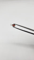 6x4mm Garnet Bezel, Single  Connector, Garnet Bezel, Garnet Charm, 925 Sterling Silver
