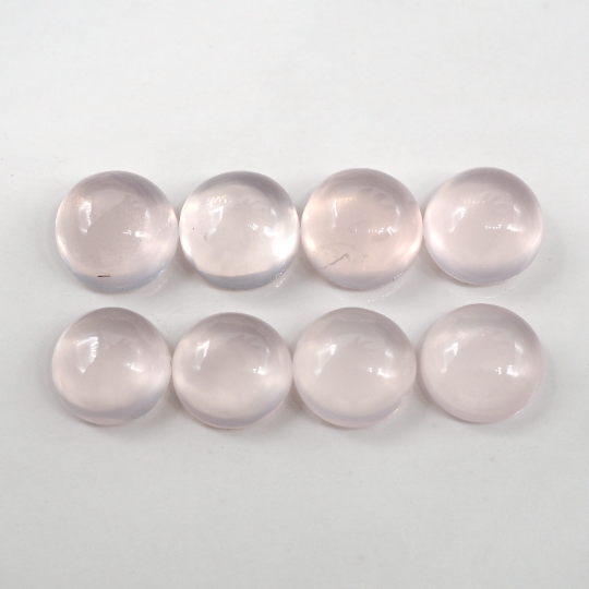 Rose Quartz Cabs Round 8mm Approximately 16.34 Carat