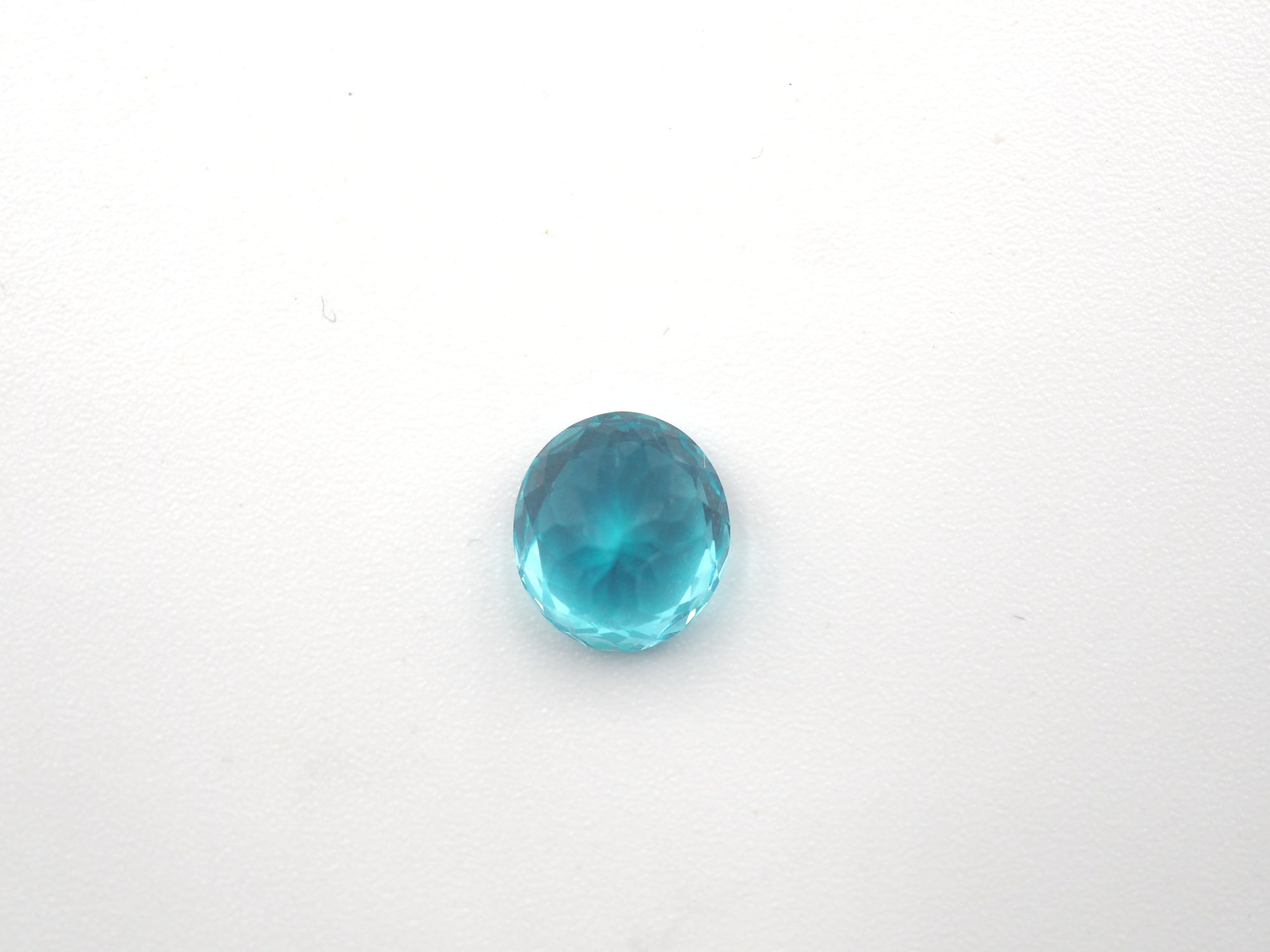 Neon Blue Apatite Oval Shape 7.52 x 6.75 x 5.5mm Approximately 1.75 Carat