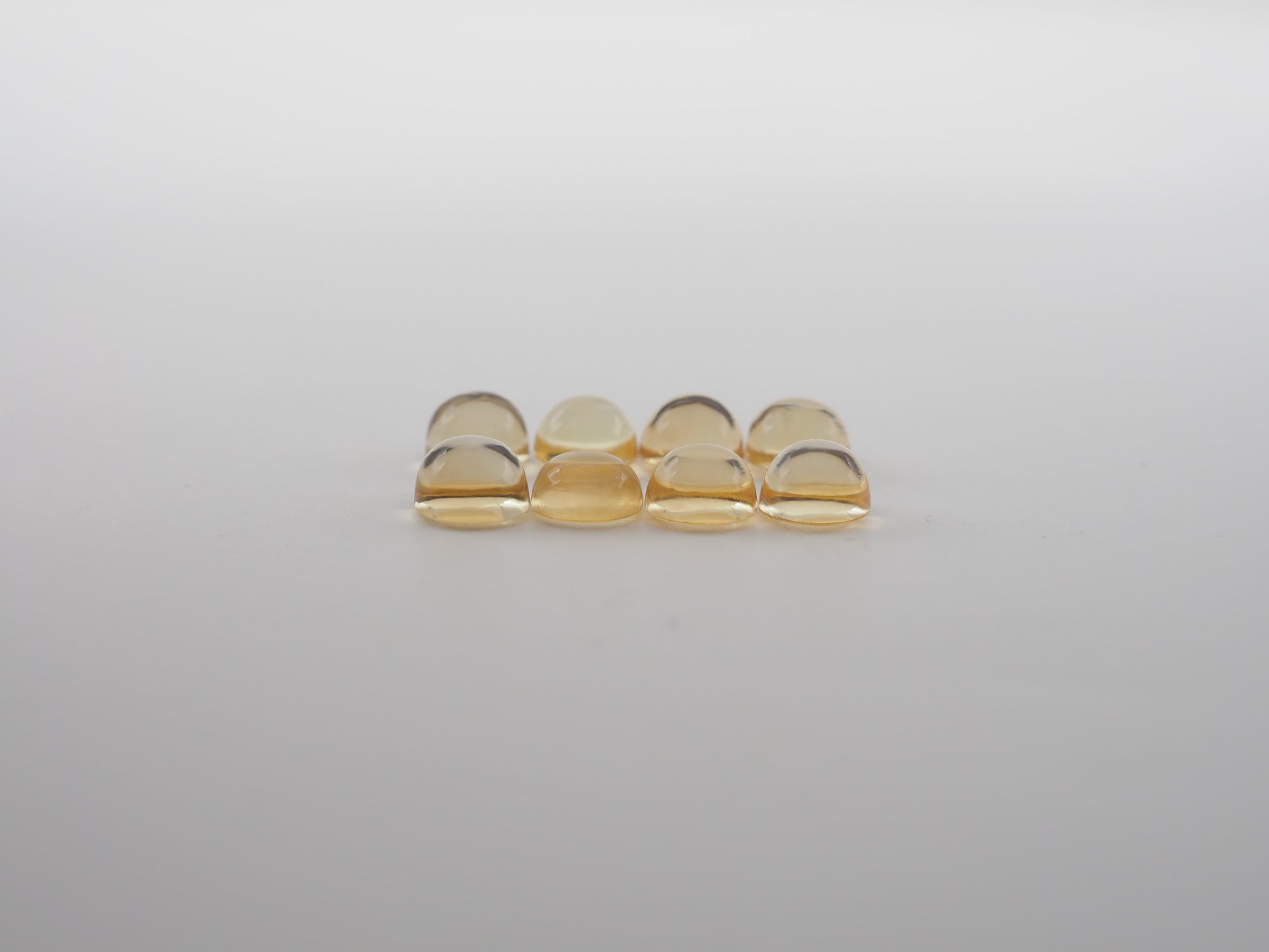 Citrine Cabochon Round 6 mm Approximately 8 Carat, 8 Pieces (GTG-CT-43)