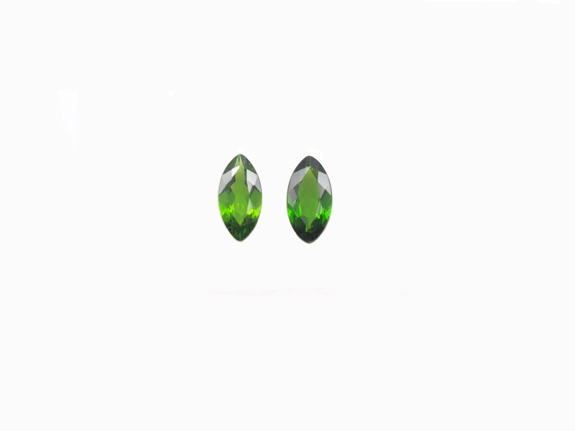 Chrome Diopside Marquise Shape 9.9x 5.1 mm Matching Pair Approximately  2.07 Carat