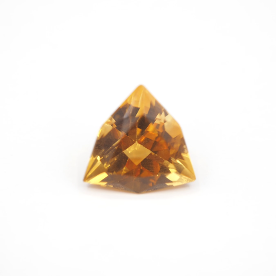Citrine Trillion Shape 14.0 x 14.5 x 9.5mm Single Piece Approximately 8.13 Carat (
