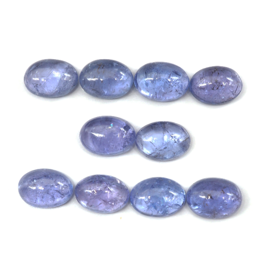 Tanzanite Cabs Oval Shape 7x5 mm Approximately 10.20 Carat