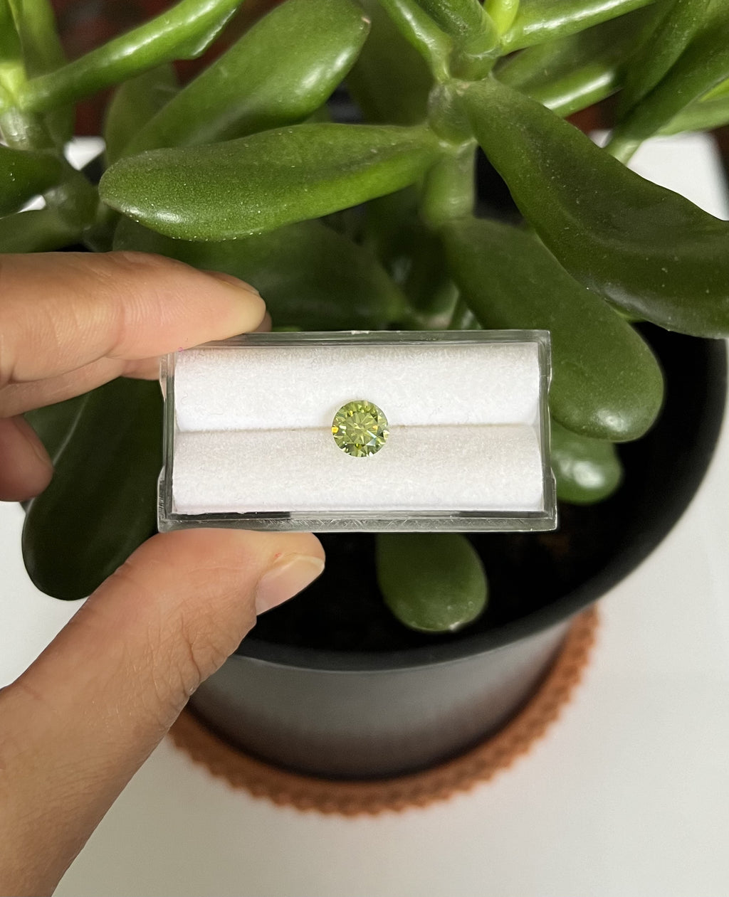 Moissanite Faceted Round Shape 7mm Approximately 1.18 Carat