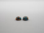 Oyster Copper Turquoise Cabochon Round 9 mm Approximately 6 Carat (GTG-OT-43)